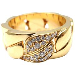Cartier La Dona Diamond Gold Band Ring 11