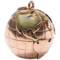 Vintage Gold Globe Pendant