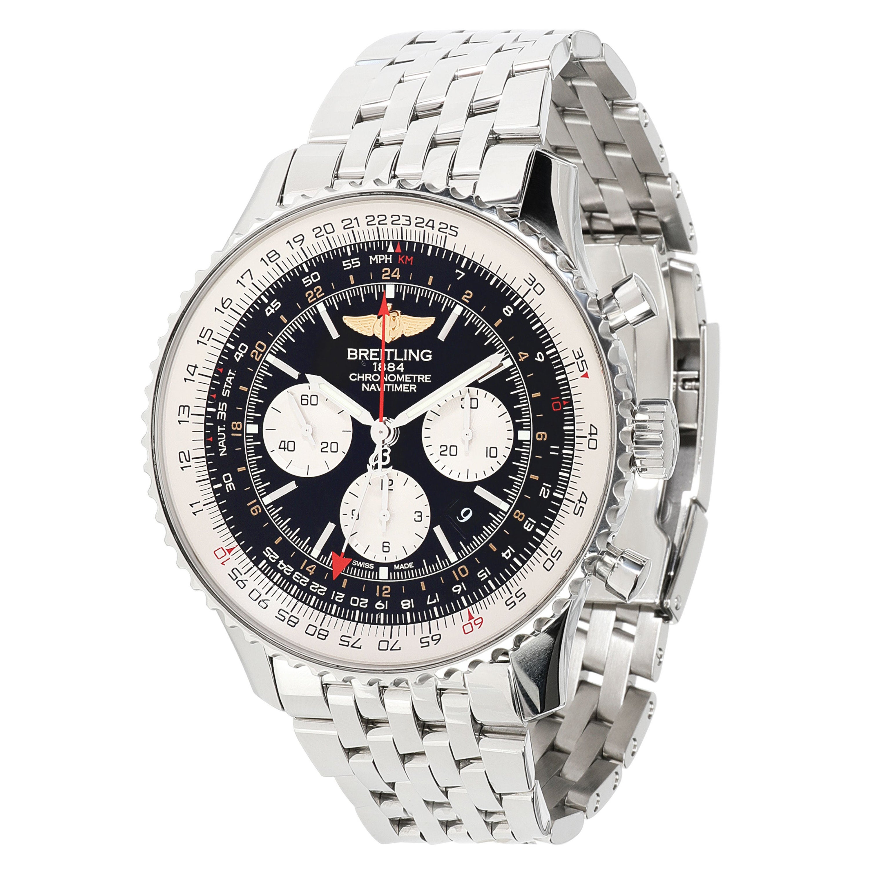 Breitling Navitimer GMT AB044121/BD24 Men's Watch in Stainless Steel