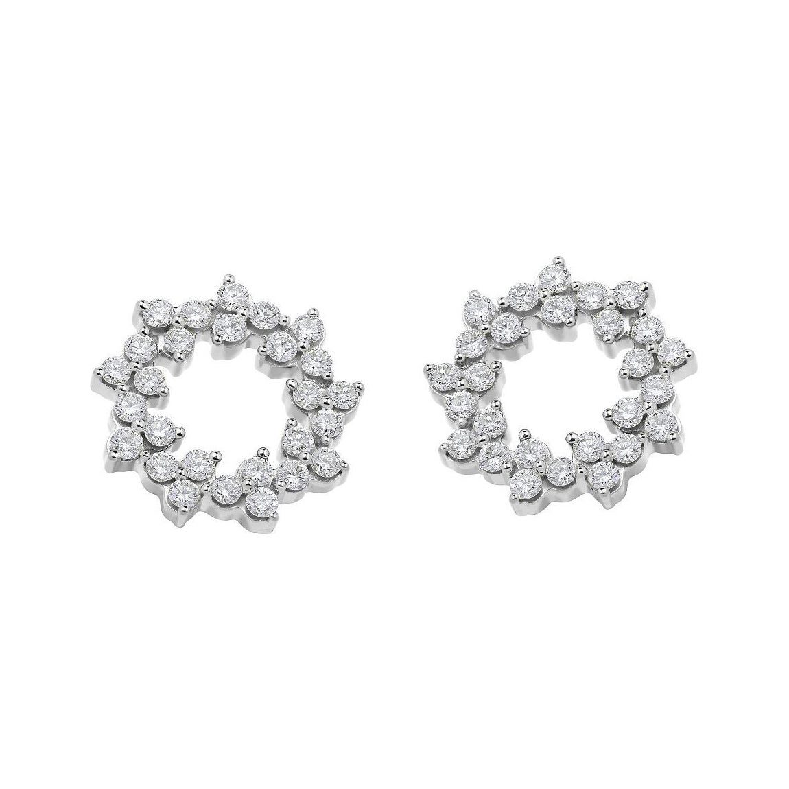 18 Karat Reverie White Gold Earring with Vs Gh Diamonds For Sale