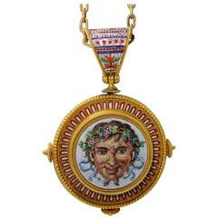 1865 Victorian Micro Mosaic Necklace