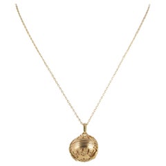 Antique Victorian Ball Locket Necklace