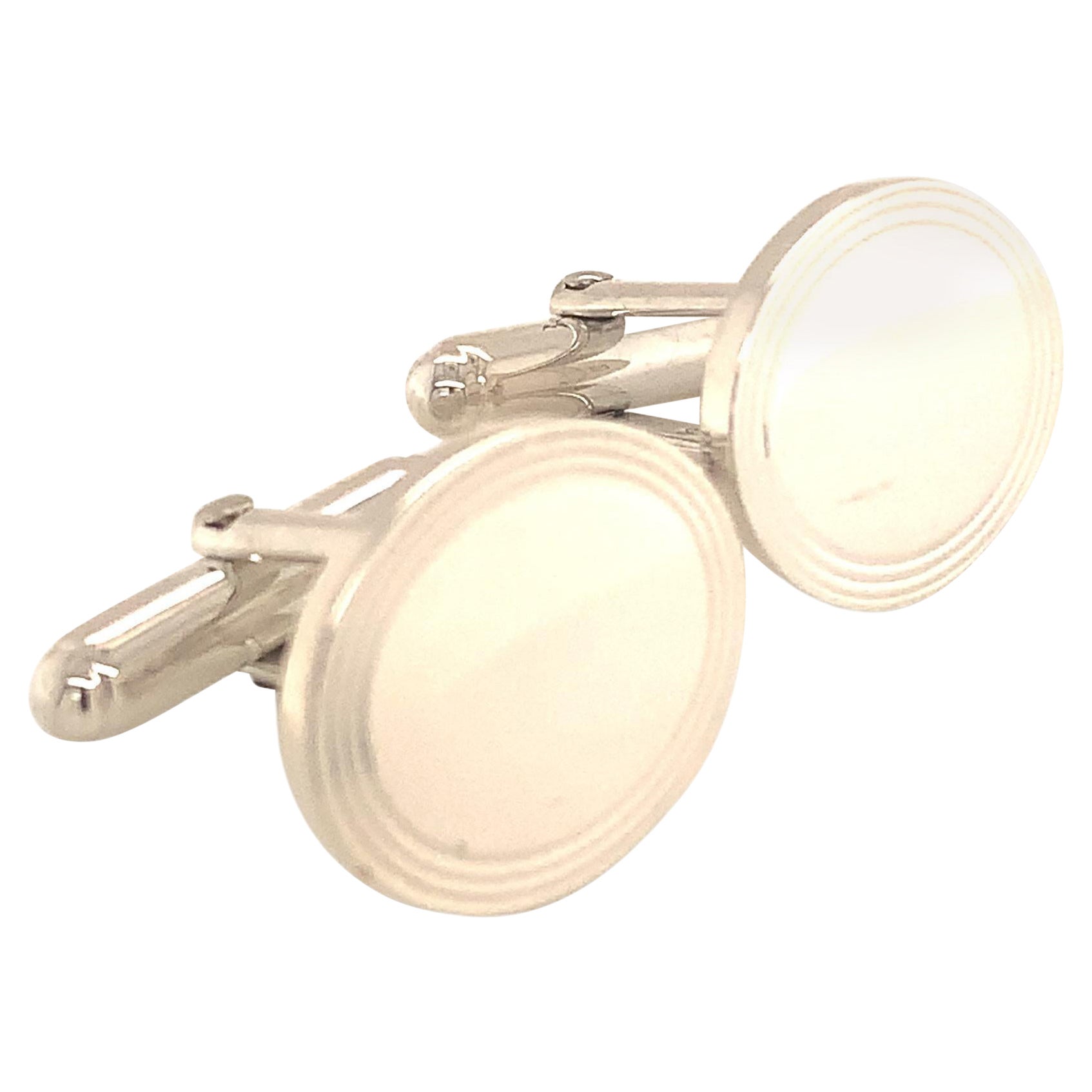 Tiffany & Co. Boutons de manchette en argent sterling de 12,4 grammes