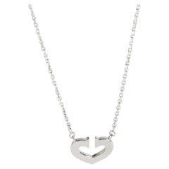 Cartier C De Cartier Pendant in 18K White Gold