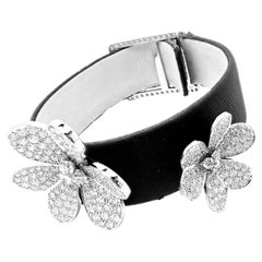Van Cleef & Arpels Frivole Diamond Flower White Gold Bracelet, Special Order