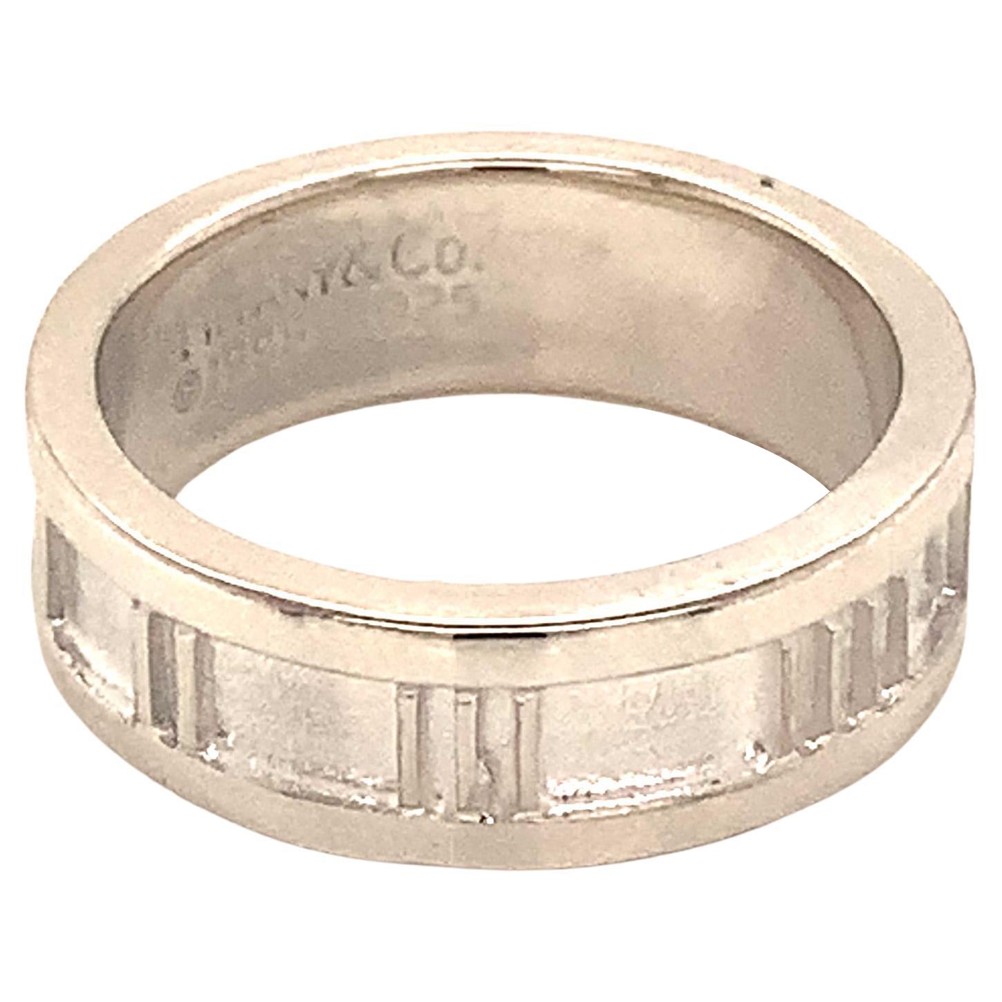 Tiffany & Co. Estate Ring Sterling Silver 4.7 Grams For Sale