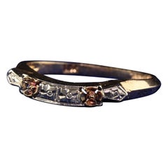 Antique Art Deco 14K Yellow Gold Floral Engraved Wedding Band