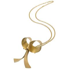 Enrico Castellani Nastro Gold Brooch Pendant