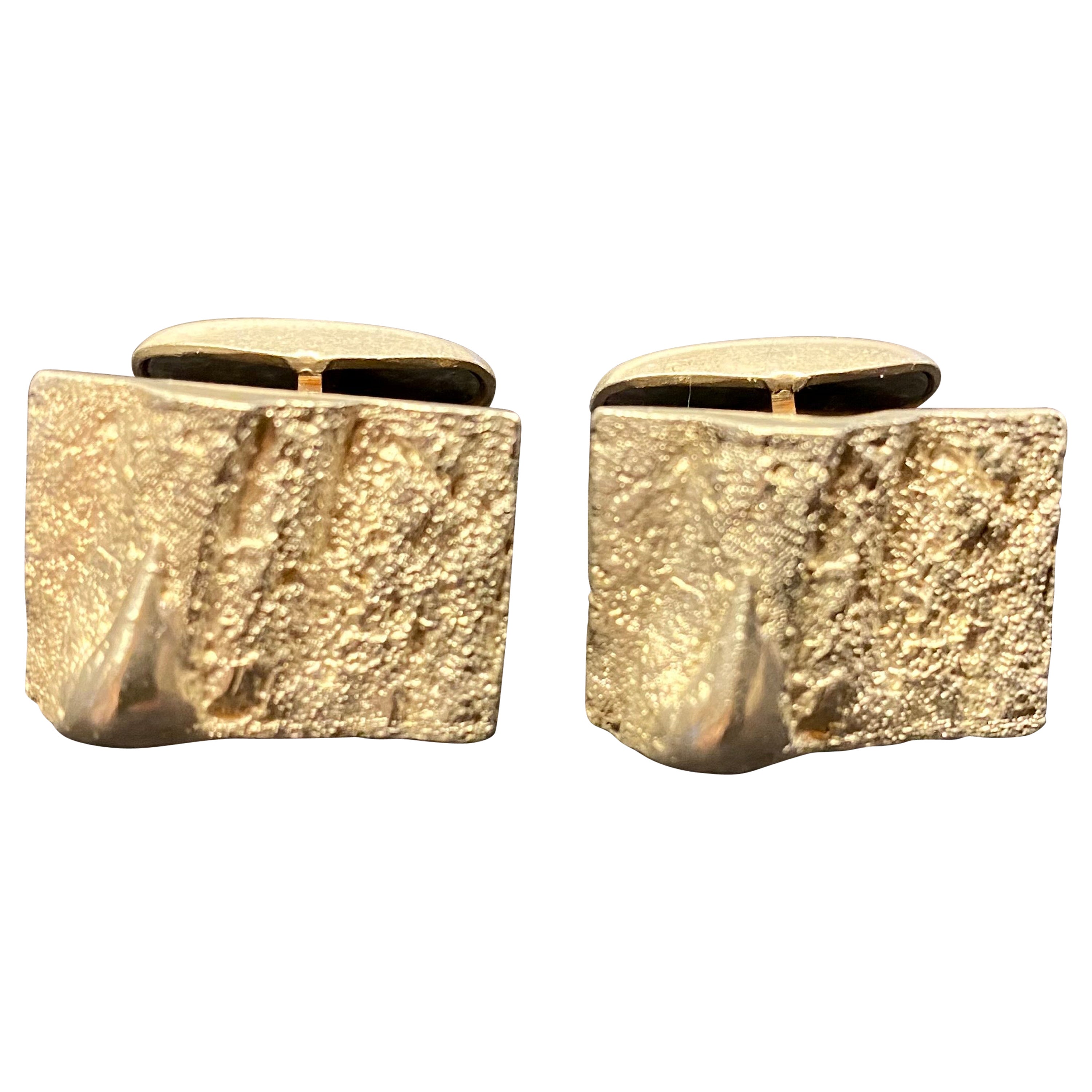 Silver Cufflinks Finland Scandinavian Modern 1970 Eino Räsänen For Sale