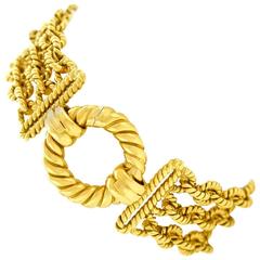 Vintage Tiffany & Co. Gold Rope Motif Bracelet