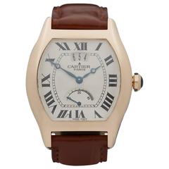 Cartier Rose Gold Tortue Privee Power Reserve Wristwatch