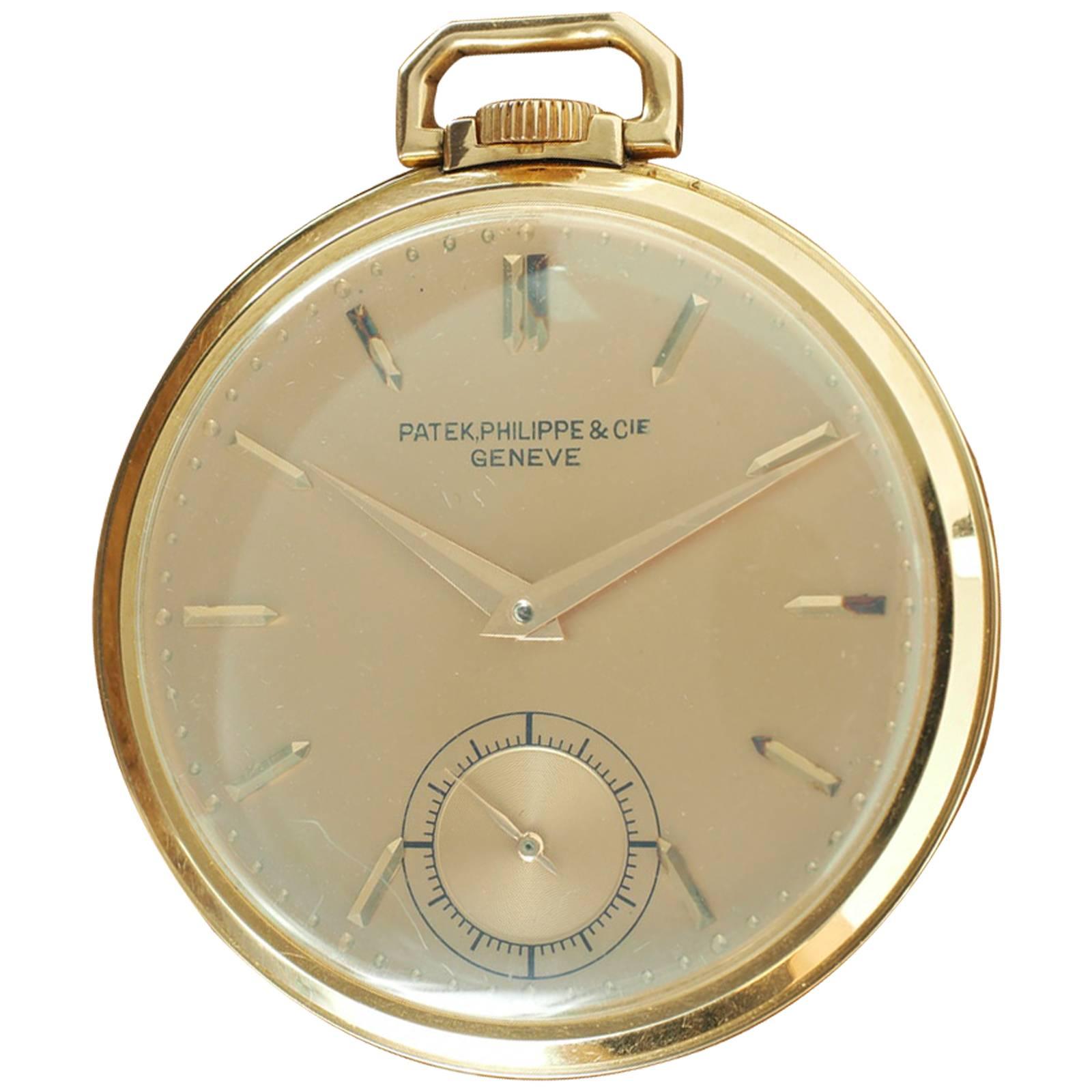 Patek Philippe Rose Gold Pocket Watch  For Sale