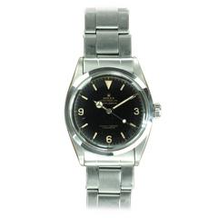 Vintage Rolex Stainless Steel Explorer Wristwatch Ref 6610