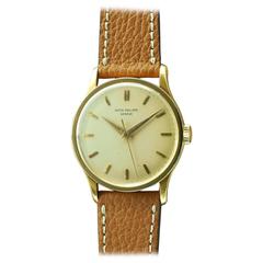 Vintage Patek Philippe Yellow Gold Calatrava Wristwatch Ref 570 