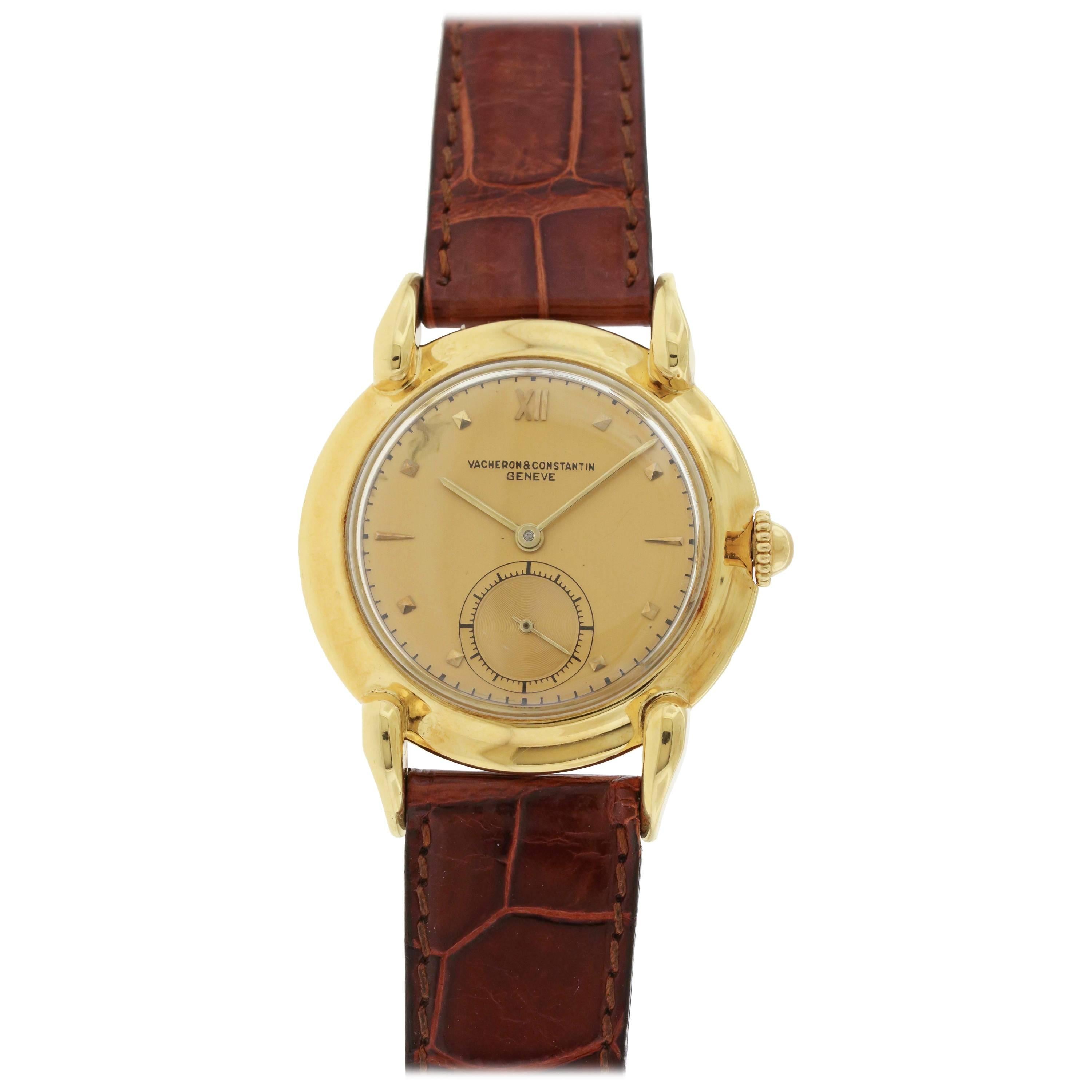 Vacheron & Constantin Yellow Gold Champagne Dial Dress Wristwatch