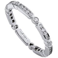Bague de mariage en palladium avec diamant