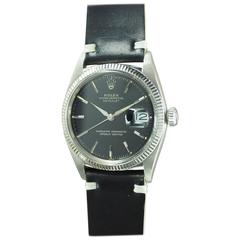 Rolex White Gold Datejust Automatic Wristwatch Ref 1601