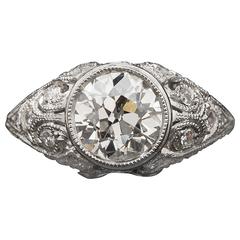1.52ct Diamond Art Deco Style Ring