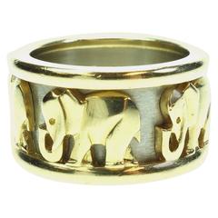 Cartier Two Color Gold Elephant Band Ring