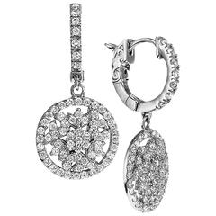 Petite Diamond Gold Dangle Earrings 6