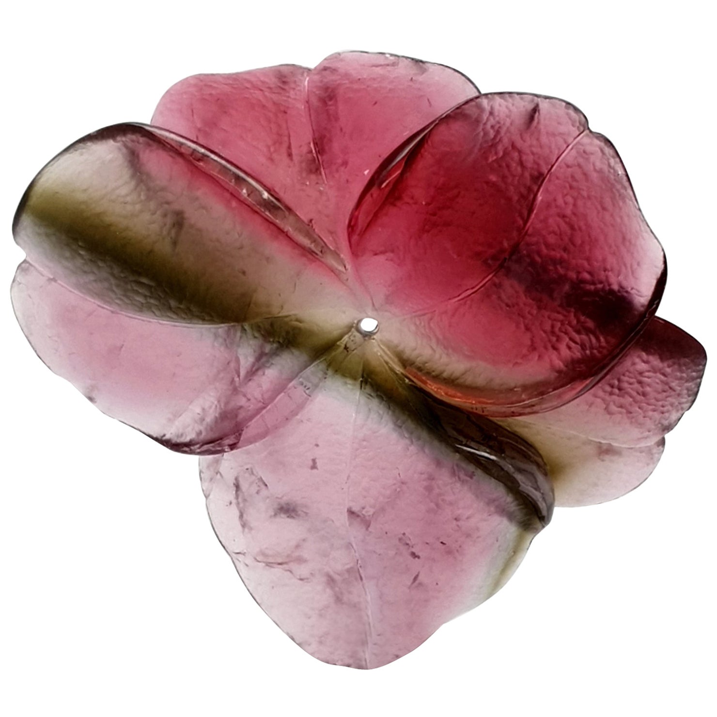 Red-Green Bi-Colour Tourmaline Flower, Big Size