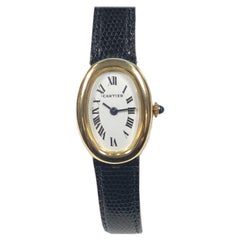 Cartier Baignoire Retro Yellow Gold Ladies Mechanical Wrist Watch