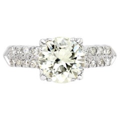 Antique GIA Certified Art Deco 1.80 Ct. Old European Diamond Engagement Ring