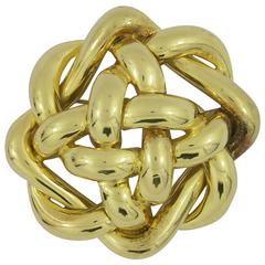 Tiffany & Co. Woven Gold Brooch 8
