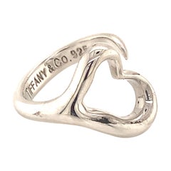 Tiffany & Co Estate Open Heart Ring Sterling Silver 4.82 Grams
