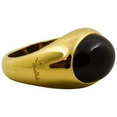 Vintage Pomellato Garnet Gold Ring