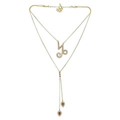 Twin Elegance Capricorn 3-in-1 Detachable Zodiac Necklace