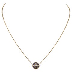 Christian Dior Halskette, 18 Karat Gelbgold Diamant Lapislazuli Rose Des Vents