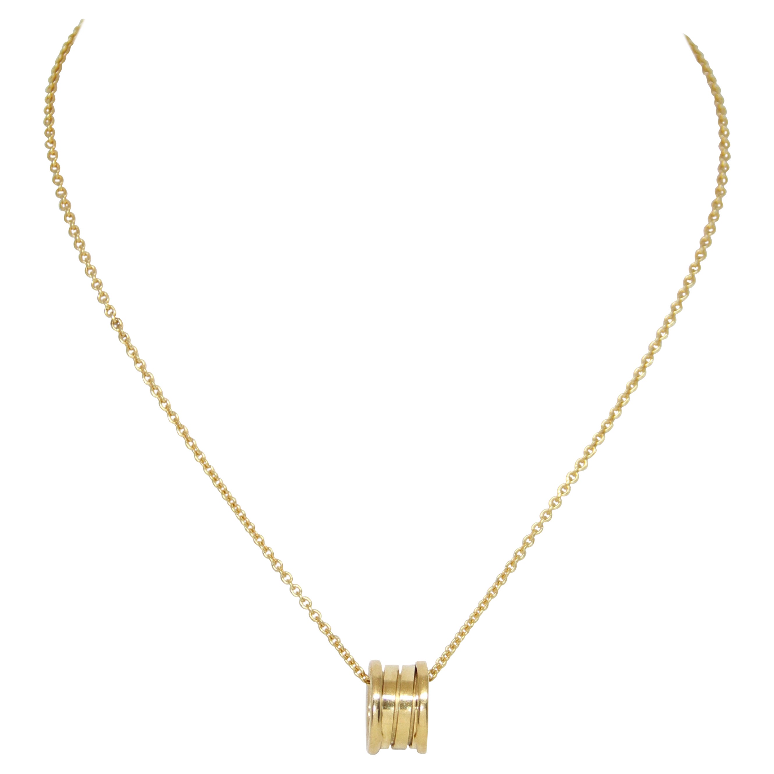 Bvlgari B.Zero1 Yellow Gold Necklace For Sale