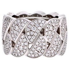 Cartier 18K White Gold La Dona Diamond EU 51 Ring