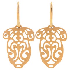 Original Pomellato 2010 Ming Collection Rose Gold Acorn Earrings