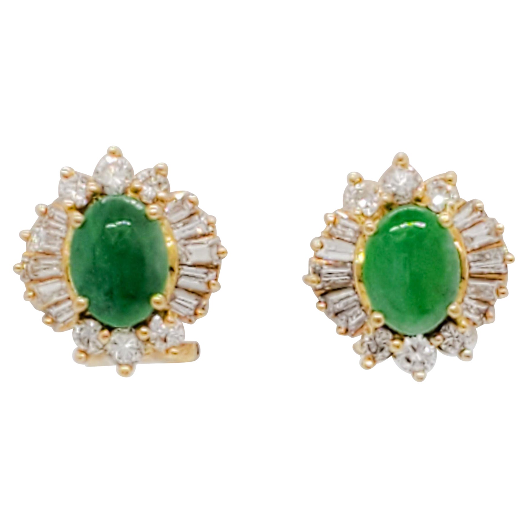 Jade Diamond Earrings at 1stDibs jade and diamond earrings