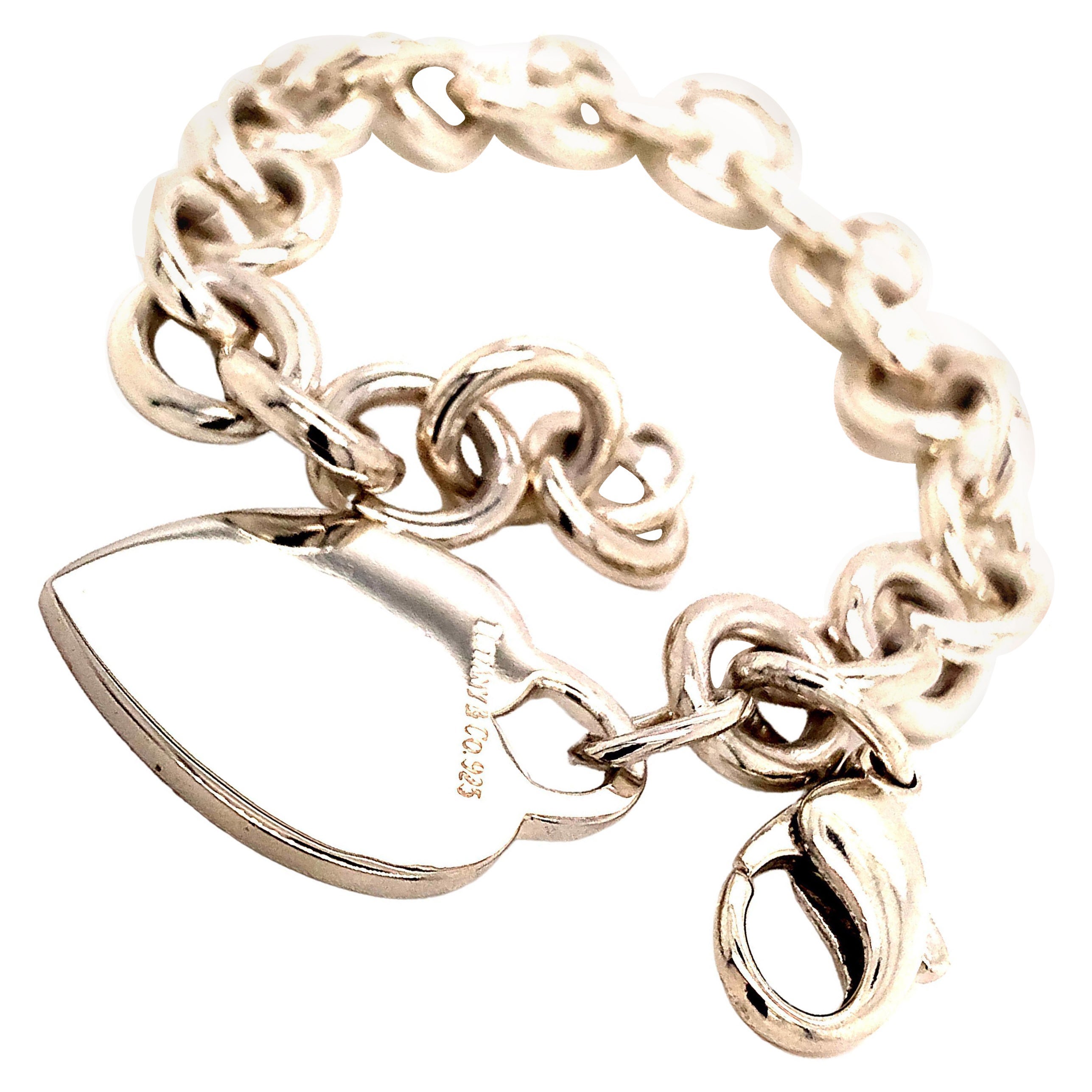 Tiffany & Co. Estate Sterling Silver Bracelet 35.5 Grams For Sale
