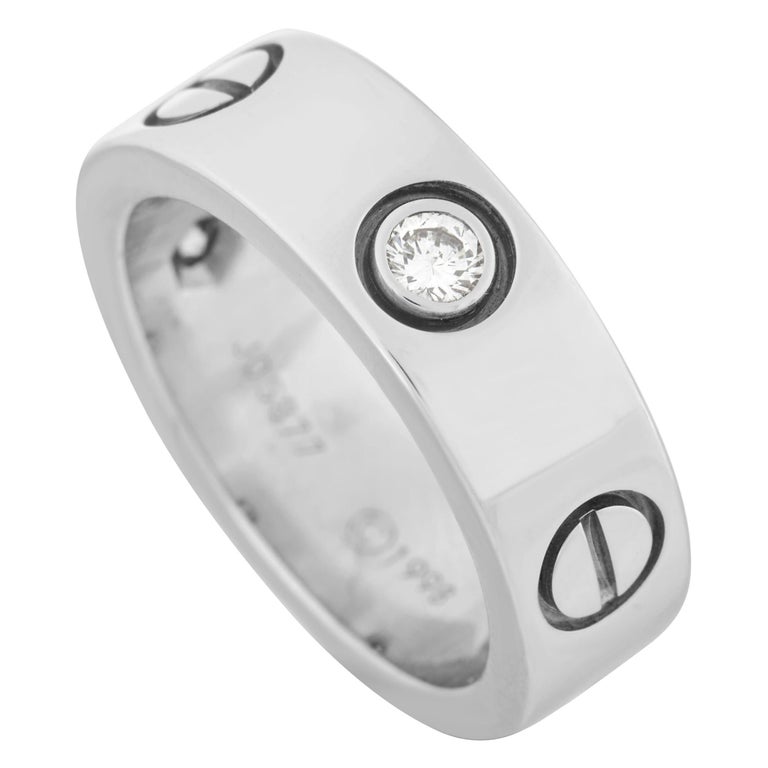 cartier ring white gold price