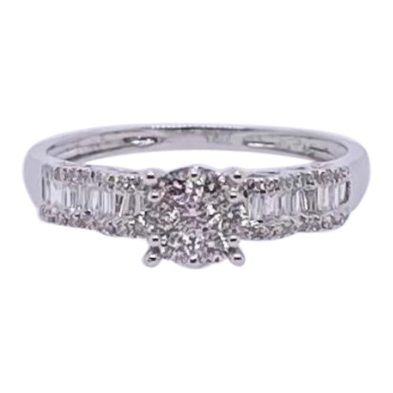 Cartier Articulated Diamond White Gold Ring For Sale at 1stDibs