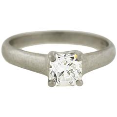 Tiffany & Co. Diamond Platinum Lucida Solitaire Engagement Ring 
