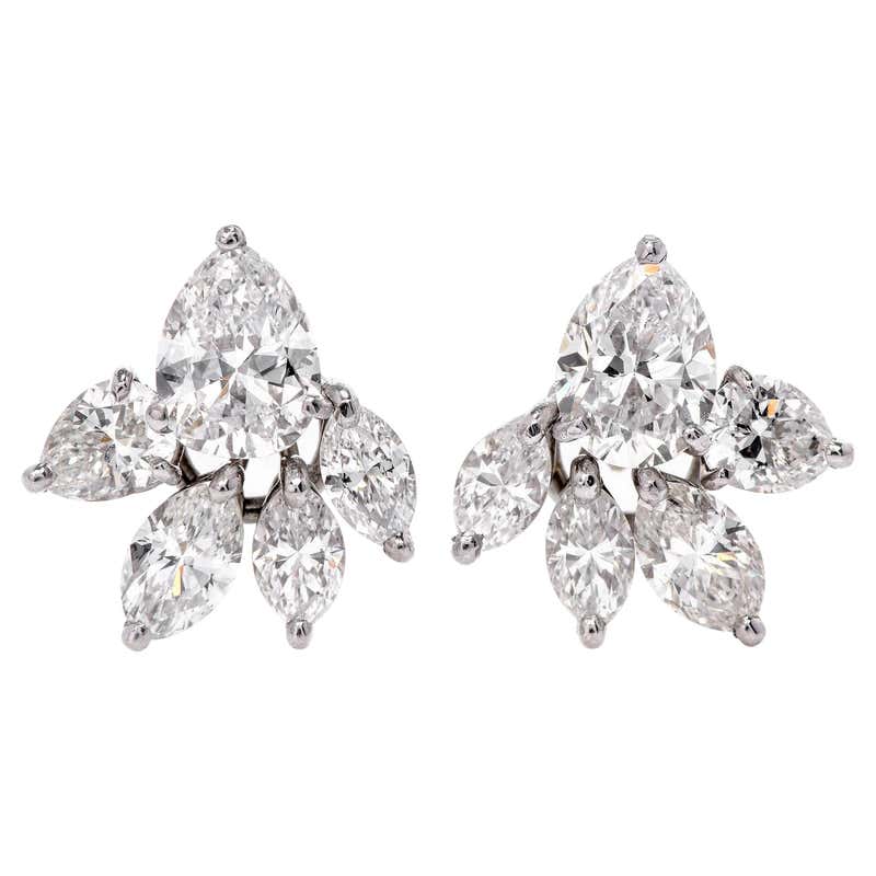 Antique Diamond Stud Earrings - 9,372 For Sale at 1stDibs | vintage ...