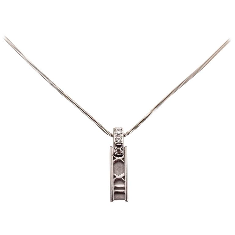 tiffany and co roman numeral necklace