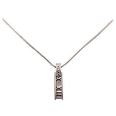 Tiffany & Co. Atlas Collection Diamond Gold Roman Numeral Necklace