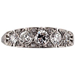 1920 Old European Diamond Platinum Ring