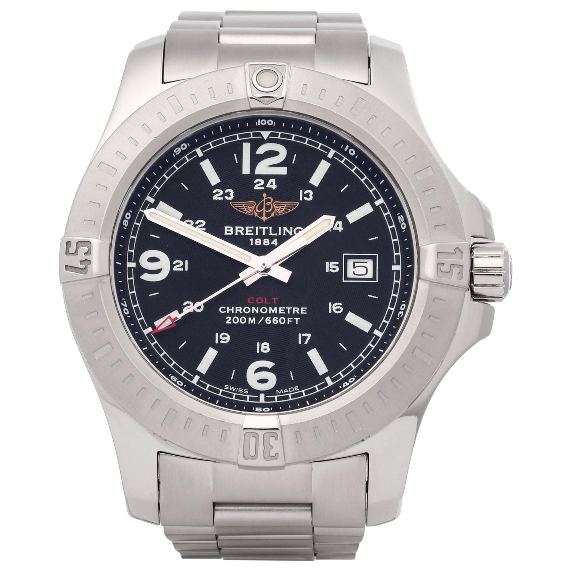 Breitling Cockpit Automatic Chronograph Men's Stainless Steel and 18k ...