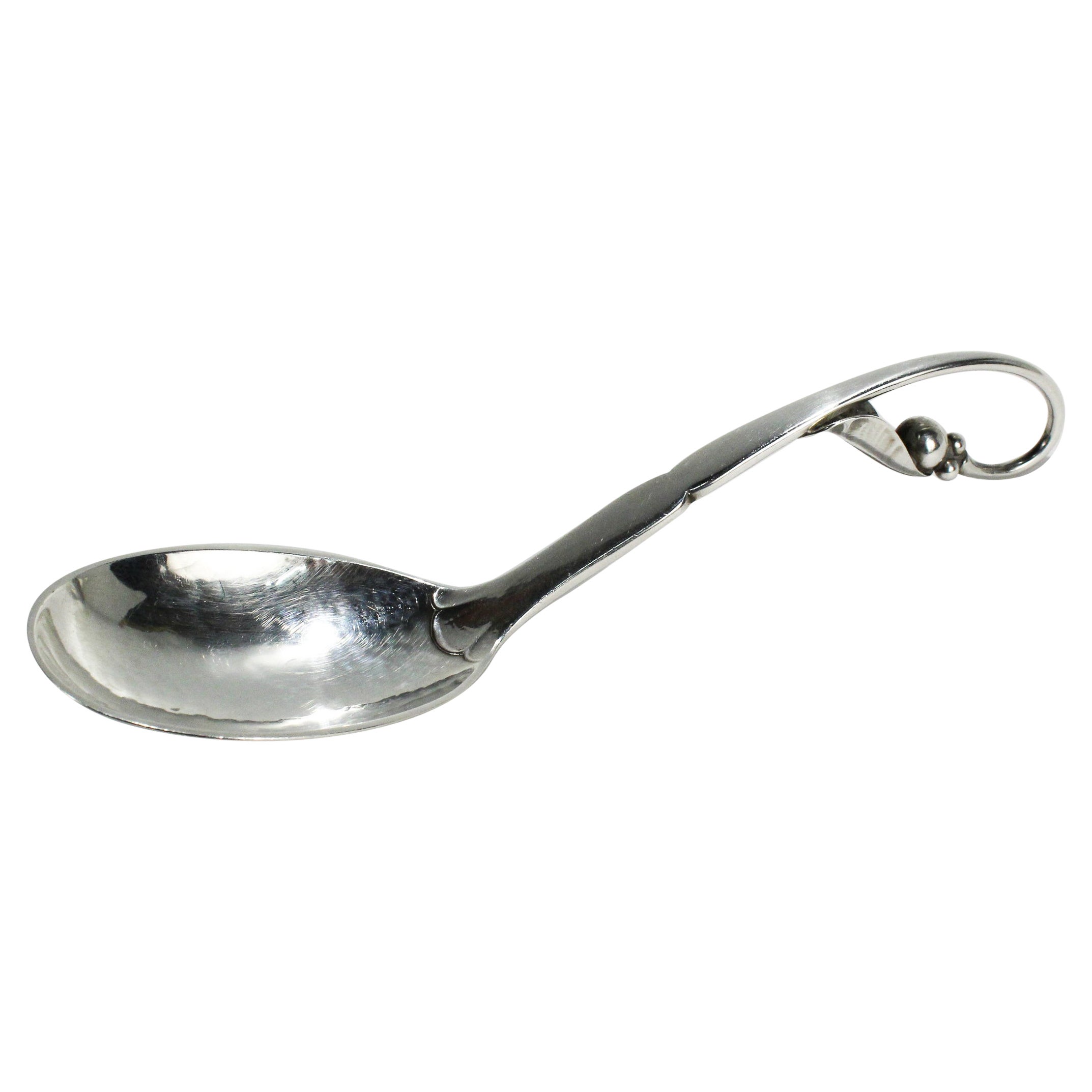 Vintage Georg Jensen Sterling Silver Ornamental 21 Sugar Spoon