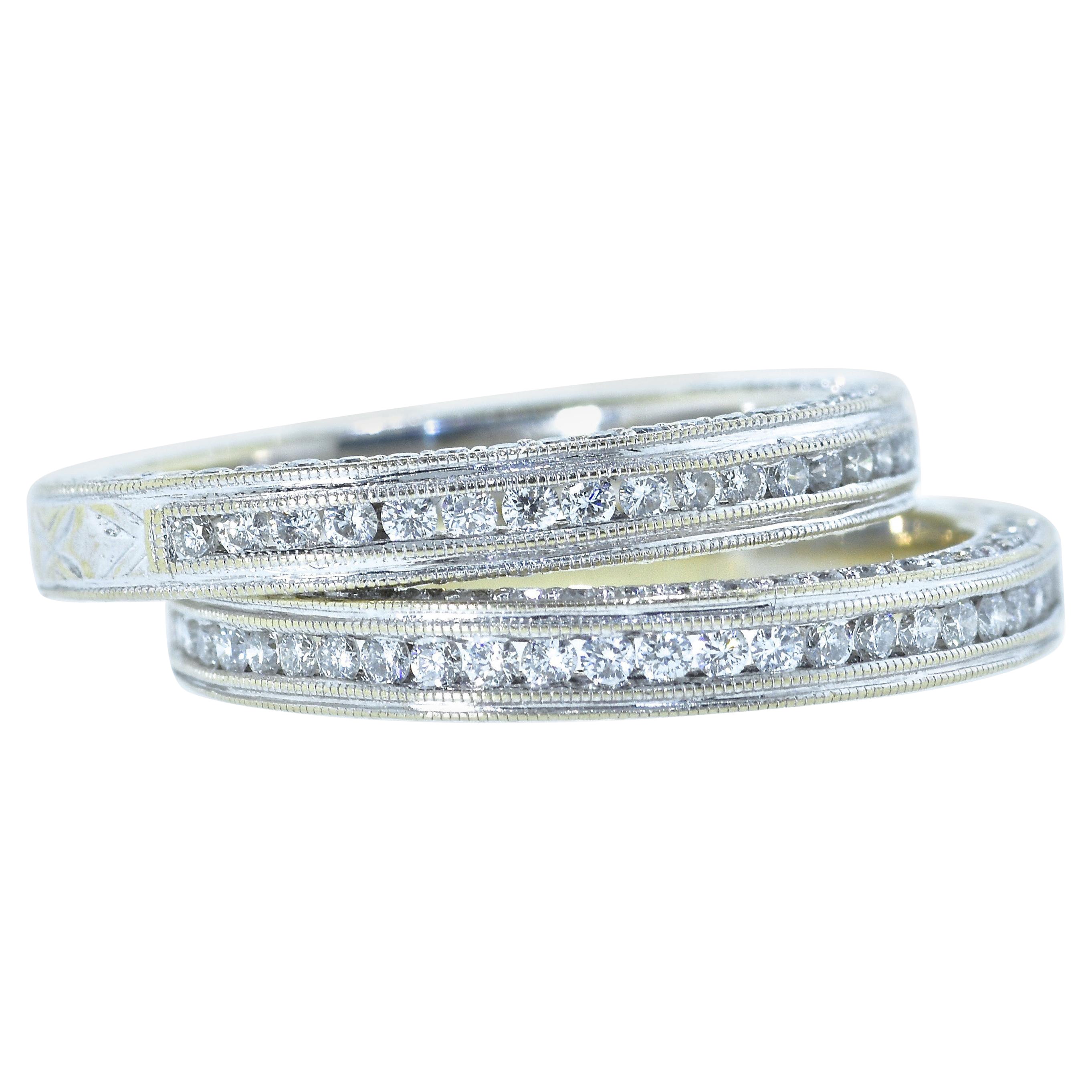Diamond Eternity Bands with Diamonds on 3 Sides