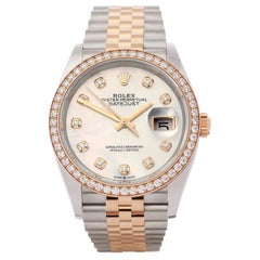 Rolex Datejust 0 126281RBR Unisex Rose Gold & Stainless Steel 0 Watch