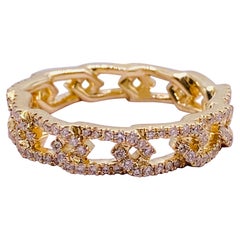 Pave Diamond Yellow Gold Ring