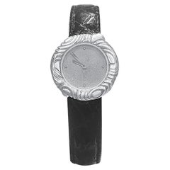 Retro "Angela Cummings" Ballon-Style 925 Sterling Silver Women's Wristwatch